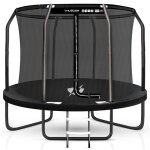 Thunder trampoline elite  244 - 252cm 8ft pour enfants pack complet avec filet de scurit certification ...