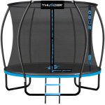 Thunder trampoline ultra  244 - 165cm 8ft pour enfants pack complet avec filet de scurit certification ...