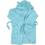 Ti - tin peignoir enfant avec capuche doux et absorbant bleu ciel 7 � 8 ans