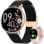Montre connect�e femme �l�gante ? appels bluetooth cardio / tension / spo2 sommeil 100 + sports ip68 ...