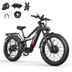 Vélo Électrique - tifgalop es7pro - b - vtt 26 - 1500w - batterie 52v21ah 40 - 90km - moteur double 7v ... Vélo Électrique - tifgalop es7pro - b - vtt 26 - 1500w - batterie 52v21ah 40 - 90km - moteur double 7v ...