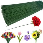 Tiges fleur artificielle verte - 100 pi�ces?30cm fleuriste diy bouquet d�coration - convient pour loisirs ...