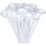 Tiges de support  ballon 100 pices ballon cup avec porte - bton pour anniversaires mariages dcoration ...