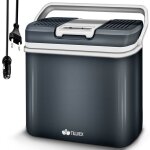 Tillvex glaci�re �lectrique 24l gris mini - frigidaire 230 v et 12 v pour camping refroidit et r�chauffe ...