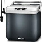 Tillvex glacire lectrique 32l gris mini - frigidaire 230v et 12 v pour camping refroidit et rchauffe ...