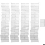 Tiquettes de prix transparentes 50 pices porte - tiquette amovible avec clip pour bacs de rangement pzcc ...
