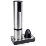 Tire - bouchon electrique peugeot elis touch inox rechargeable avec socle et coupe - capsule