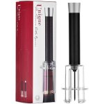 Tire - bouchon  pression dair ouvre - bouteille pour vin accessoire de sommelier outil lgant (noir) ...