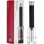 Tire - bouchon  pression dair ouvre - bouteille pour vin accessoire de sommelier outil lgant (noir) ...
