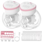 Tire - lait lectrique byondself lot de 2 4 modes12 niveaux210 ml silencieux affichage led avec 10 sacs ...