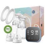 Tire - lait lectrique double sans bpa rechargeable avec ecran tactile 4 modes et 9 niveaux daspiration ...