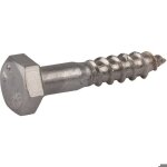 Tirefond - viswood - t�te hexagonale - inox a2 - 8 x 80 mm - bo�te de 25