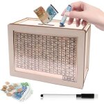 Tirelire en bois numrique tirelire rutilisable avec stylo effaable tirelire avec compteur pour enfants ...