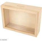 Tirelire - artemio - voyage en bois à décorer - 17 x 12 x 5 cm - rectangulaire - marron Tirelire - artemio - voyage en bois à décorer - 17 x 12 x 5 cm - rectangulaire - marron