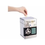 Tirelire �lectronique design coffre fort - coloris argent