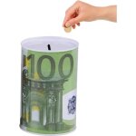 Tirelires m�tal design europ�enid�e cadeaumotif billet100euros yyv