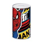 Tirelire - spiderman - rouge - 10x10x17. 5 cm - enfant