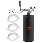 Tireuse � bi�re portable 4 l - vevor - mini growler pression r�glable 0~30 psi mini f�t � pression en ...