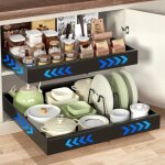 Tiroir coulissant cuisine extensible telescopique cuisine pour placard de cuisine adhesif tiroir t�lescopique ...