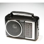Tiross ts - 460 radio portable fm � piles avec lecteur cd et cassette - noir
