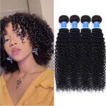 Tissage bresilien boucle richair 10 pouces 4 pi�ces cheveux naturels noir