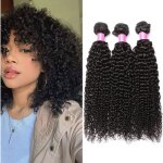 Tissage bresilien boucle richair 16 pouces 3 pi�ces cheveux naturels noir