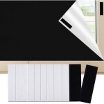 Tissu occultant pour fentre de toit - protection solaire - film occultant - sans perage - avec bandes ...