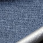 Tissu occultant et isolant thermique m�tallis� bleu 140 cm