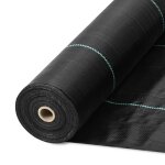 Tissu de paysage - duoku - 3x300ft - g�otextile tiss� pp - noir - r�sistant aux mauvaises herbes