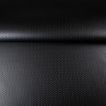 Tissu simili cuir fa�on balle de golf noir 140 cm