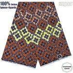 Tissu - super wax - hollandais african wax fabric - 6 yards - haute qualit� pour robe de mariage et blazer ...