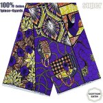 Tissu - super wax - hollandais african wax fabric - 6 yards - haute qualit� pour robe de mariage et blazer ...