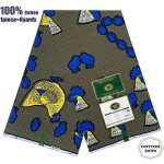 Tissu - wax imprim�s africains - hollandais - 6 yards - haute qualit� pour robe de mariage blazer - type ...