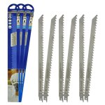 Tivoly - lot de 6 lames de scie sabre inox special alimentaire glaces et aliments congeles attache universelle ...