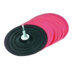 Tivoly ? 9 pices ? plateau ponceur auto - agrippant pour perceuse & sa monture ? caoutchouc ? 125mm ...