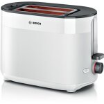 Toaster - bosch - tat2m121 mymoment - blanc - 2 tranches - centrage automatique du pain - fonctions dconglat ...