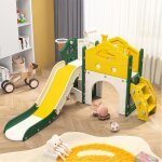 Toboggan 7 en 1 pour enfants avec panier de basket portique descalade tlescope allejouets pour enfants ...