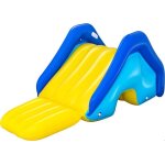 Toboggan gonflable - amusement color - gant - 4 chambres  eau - arroseur intgr - bleu
