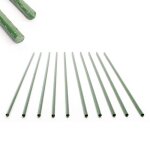Toboli lot de 10x tuteurs plantes ?  11 x 1200 mm ? en vert ? en mta