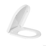 Todot abattant wc blanc duroplast thermoplastique d�clipsable forme d avec frein de chute charni�re r�glable ...
