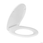 Todot abattant wc blanc duroplast thermoplastique dclipsable forme ovale avec frein de chute charnire ...