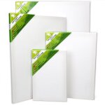 Toile blanche pour peinture acrylique ou huile - lot de 4 - toiles  peindre avec chassis en bois de ...