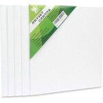 Toile blanche pour peinture acrylique ou huile - lot de 5 - toiles  peindre avec chassis en bois de ...