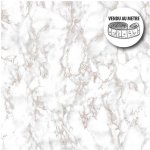 Toile cire au mtre - largeur 140 cm - effet marbre - blanc