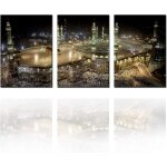 Toile dart mosqu�ed�coration muralepaysage architecturalart de la mecque sainte religion islamique 30x40cm ...