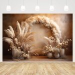 Toile de fond boh�me pour photographie?toile de fond boh�me floral r�tro 21x15 m pour anniversaire et ...