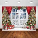 Toile de fond pour fentre de nol - arbres dcorations pre nol pour enfants portrait photographie ...