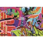 Toile de fond photo - underscore - yongfoto - vinyle - 3x25m - mur de briques graffiti