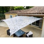 Toile dombrage ajour�e blanche 2 x 3m