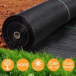 Toiles de paillage 2m x 10mgeotextile de paillage bache geotextile toile anti mauvaises herbes tissu ...